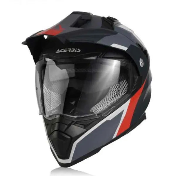 CASCO FLIT FS-606 GRIS ROJO