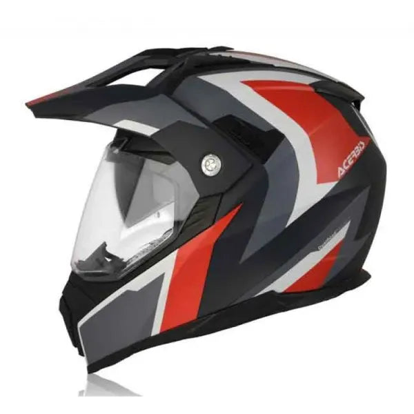 CASCO FLIT FS-606 GRIS ROJO