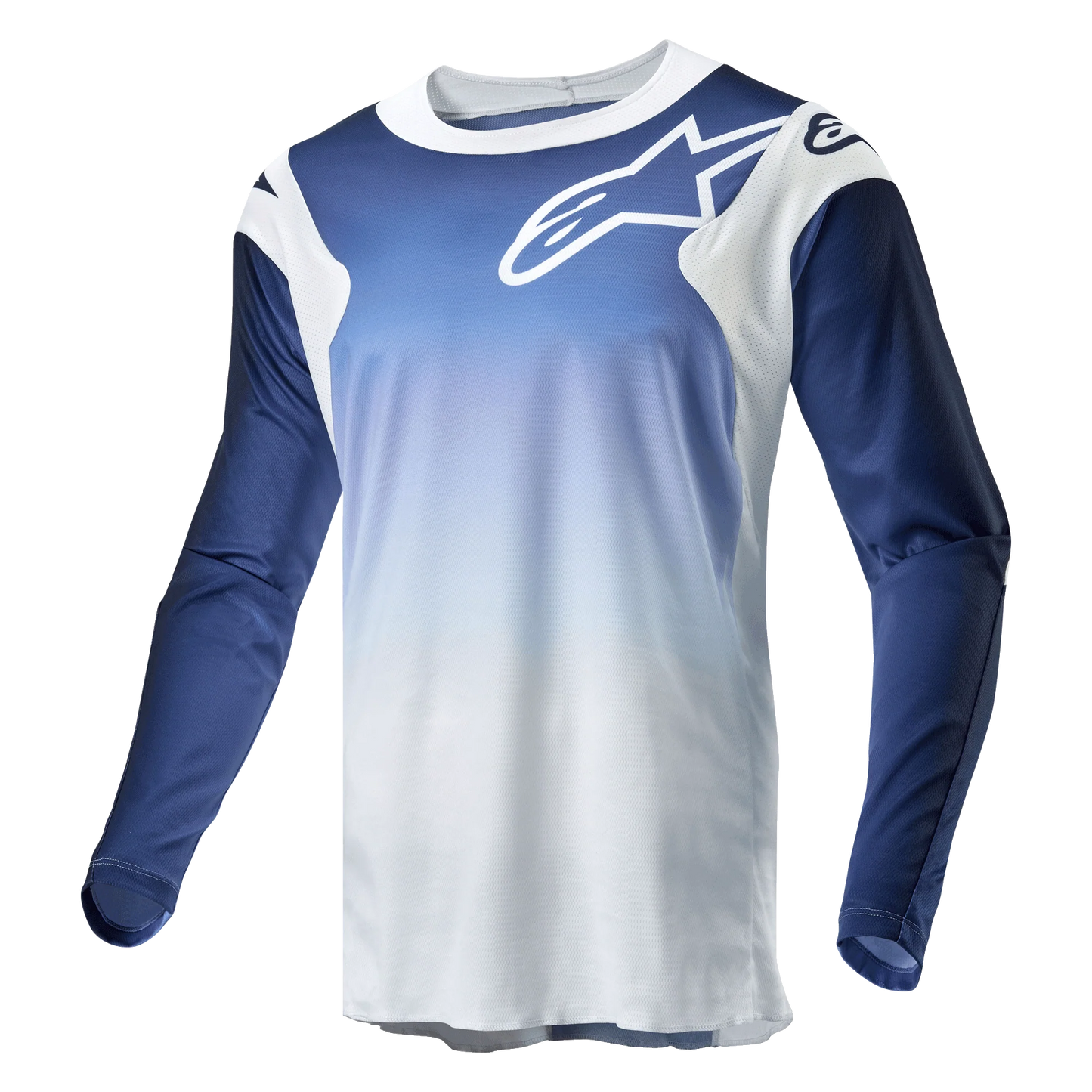 ALPINESTARS RACER HOEN JERSEY WHITE/DARK NAVY/LIGHT BLUE