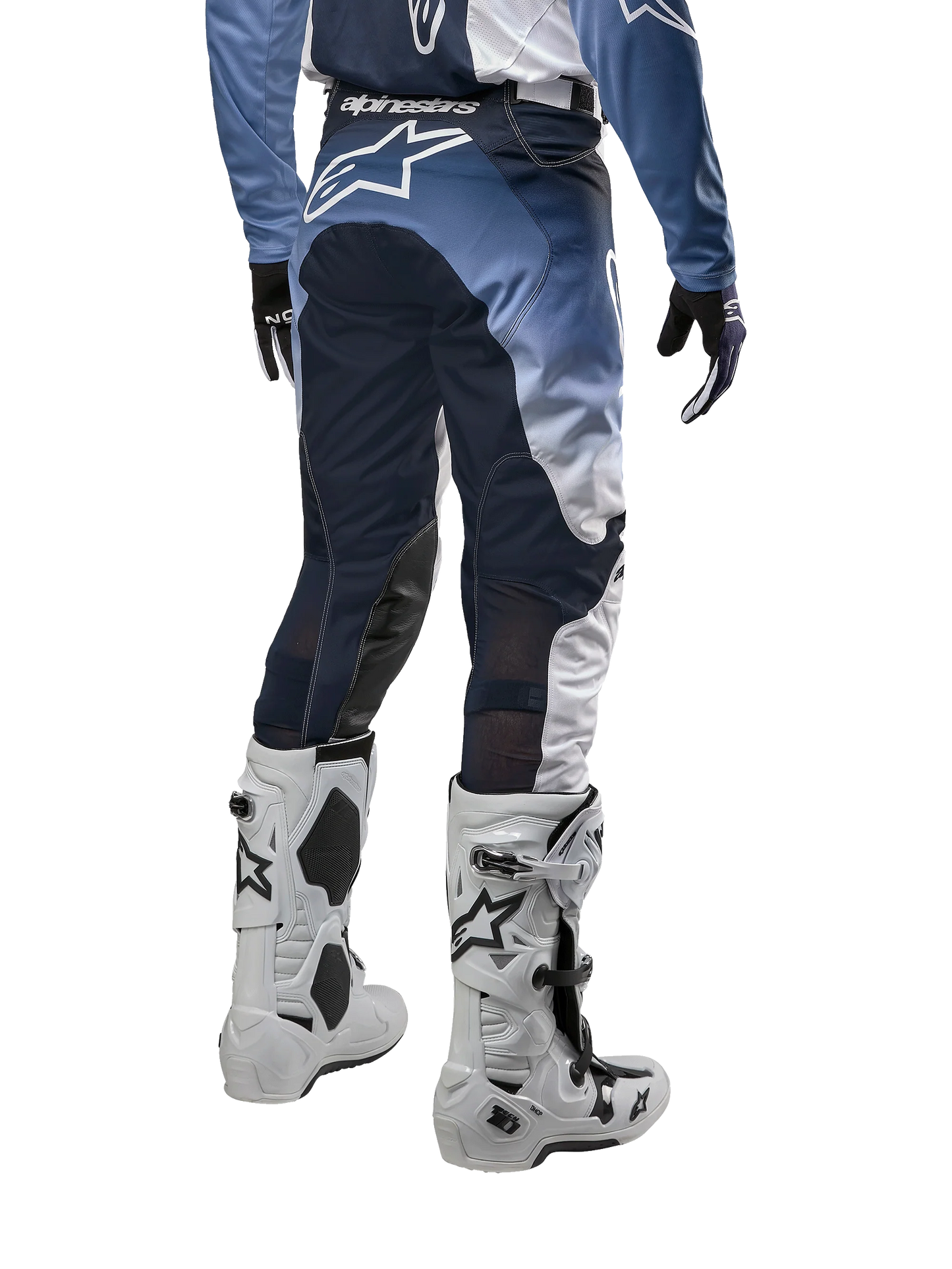 ALPINESTARS RACER HOEN PANTS WHT/DRK NVY/LT BLUE