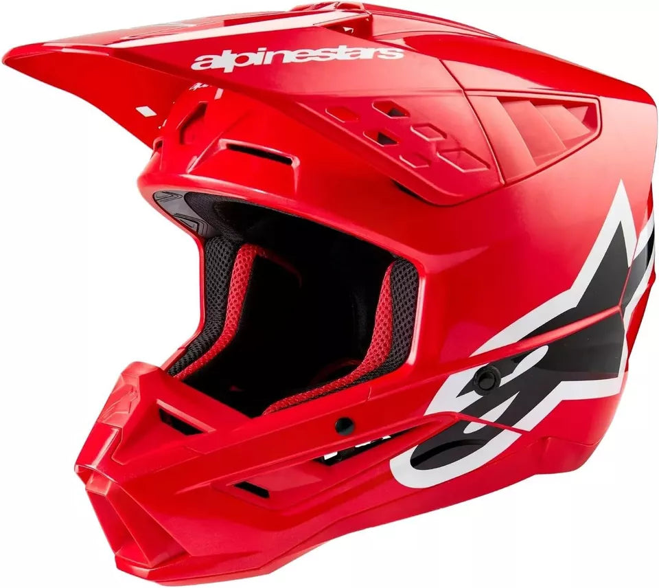 ALPINESTARS S-M5 CORP LG RED HELMET