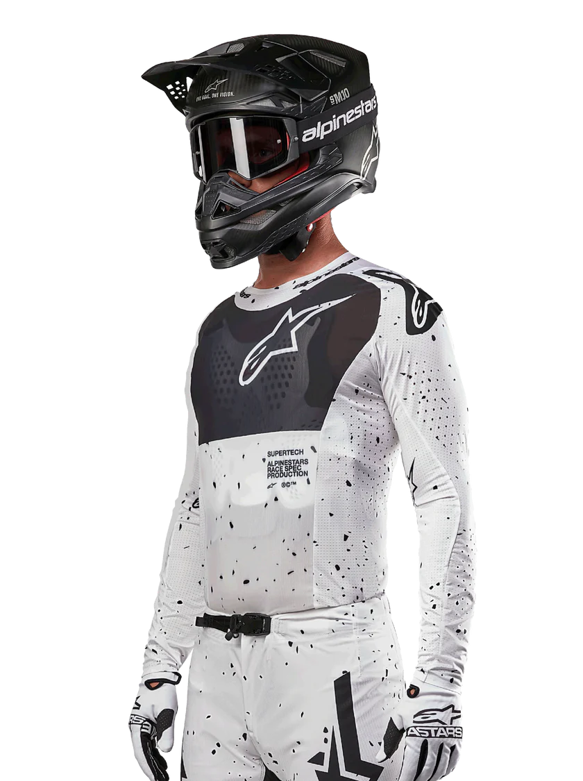 ALPINESTARS SUPERTECH SPEK JERSEY WHITE/BLACK MD