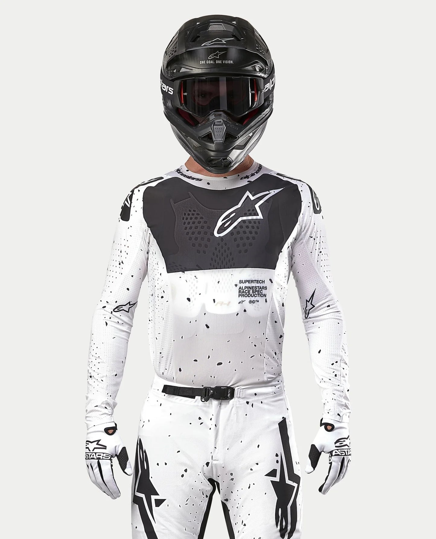 ALPINESTARS SUPERTECH SPEK JERSEY WHITE/BLACK MD