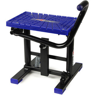 Banco Foot Lift Bike Stand Cross Blue