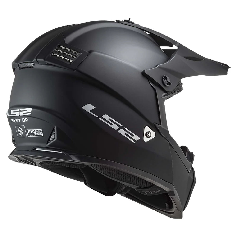 Casco Cross LS2 Fast Evo Negro/Mate MX437