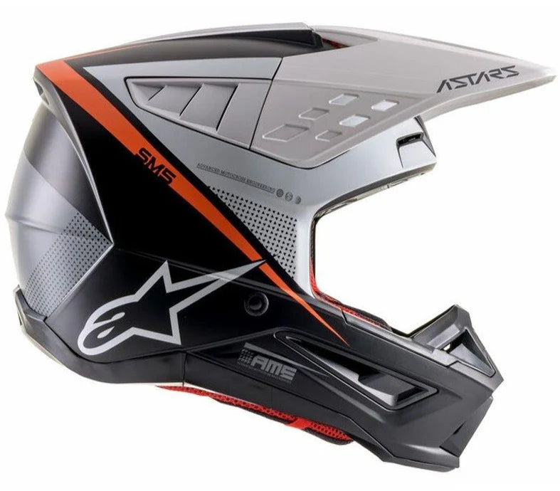 CASCO CROSS S-M5 RAYON NEGRO BLANCO