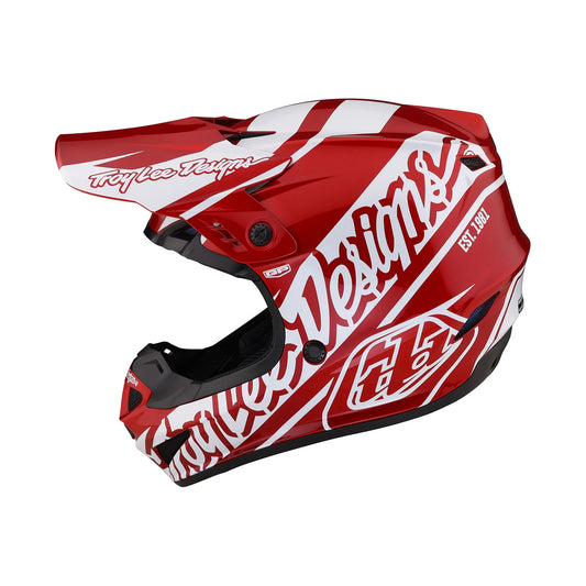 GP HELMET SLICE RED / WHITE