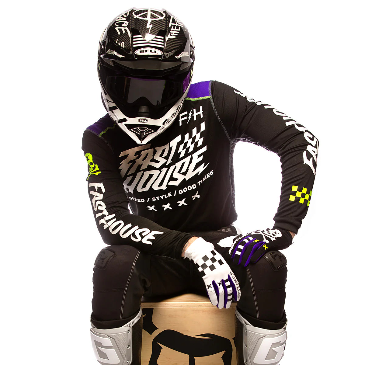 Grindhouse Rufio Jersey - Black/Purple