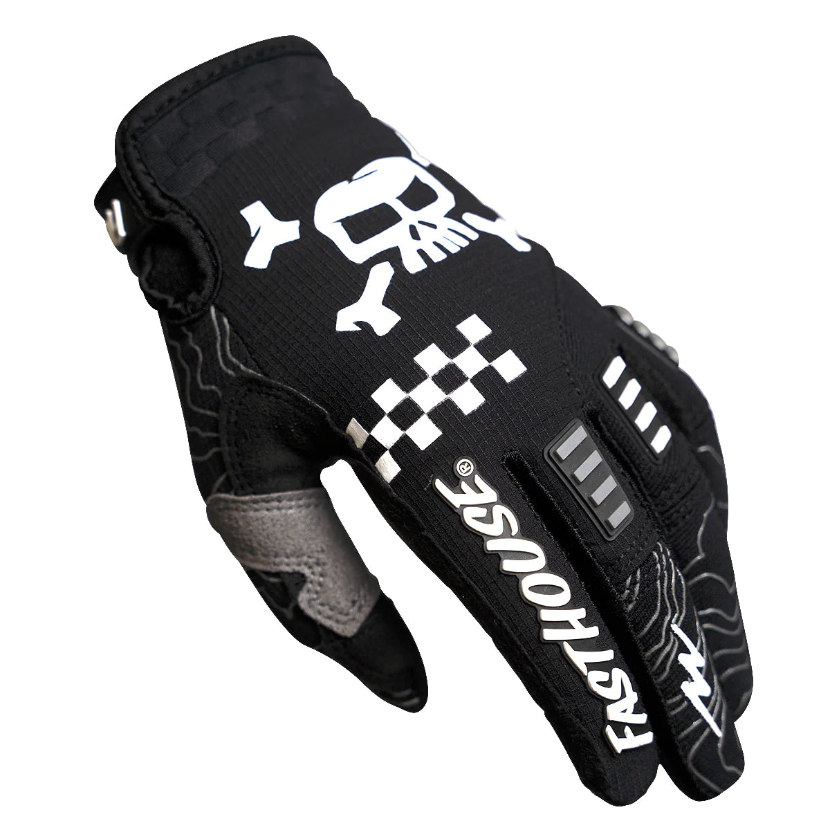 Offroad Glove, Negro Blanco