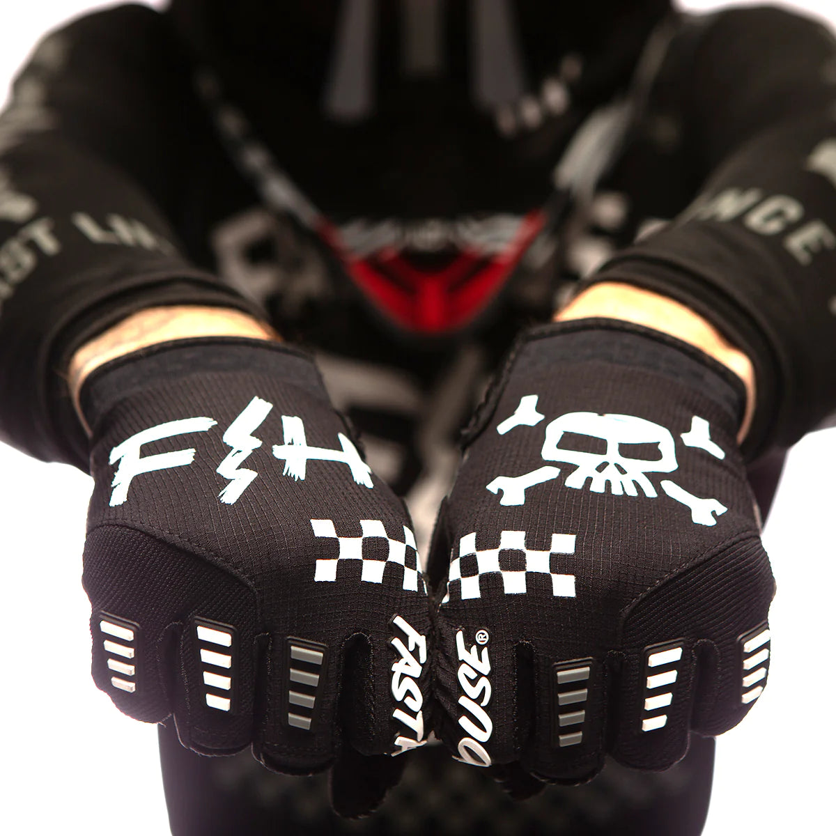 Offroad Glove, Negro Blanco