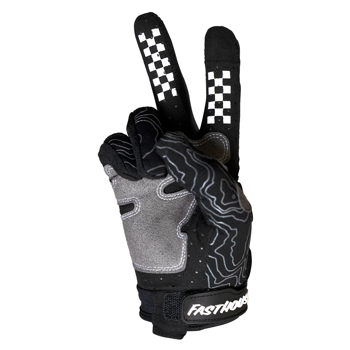 Offroad Glove, Negro Blanco