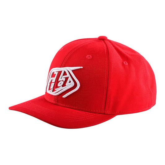 CURVED SNAPBACK HAT CROP RED / WHITE