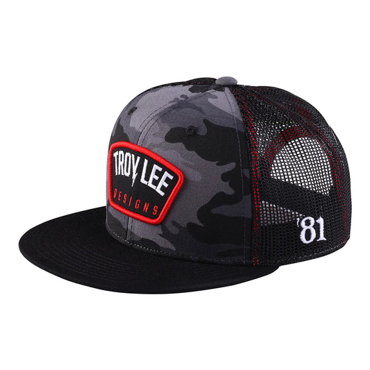 TRUCKER SNAPBACK BOLT PATCH BLACK CAMO