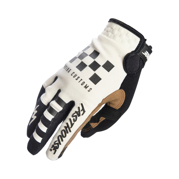 Youth Speed Style Hot Wheels Glove, White/Black